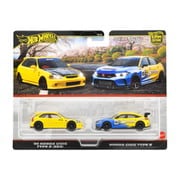 JBL00 ホットウィール プレミアム 2パック 99 ホンダ シビック タイプR(EK9)/ホンダ シビック タイプR [ミニカー]