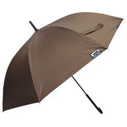 日傘 長傘 晴雨兼用 無地 UNB 65cm ジャンプ式 一級遮光 内側黒コーティング UPF50＋ ブラウン 2120BW