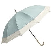 長傘 晴雨兼用 バイカラー12本骨 55cm 手開き式 12本骨 ミント 6708MT
