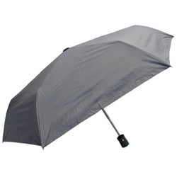 日傘 折りたたみ傘 晴雨兼用 自動開閉ミニ 袋カラビナ付き 【UNB】 55cm 自動開閉式 UVカット加工 内側黒コーティング加工 強風対応 一級遮光 UPF50＋ グレー 4088GY