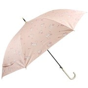 長傘 婦人用 晴雨兼用 ジャンプ リラクシングキャッツ 58cm ジャンプ式 一級遮光 ピーチ 6684PK