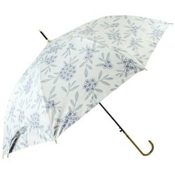 日傘 長傘 婦人用 晴雨兼用 ジャンプ コデマリ 58cm ジャンプ式 一級遮光 内側黒コーティング加工 UV99.9％カット UPF50＋ 親骨グラスファイバー アイスグレー 6685IG