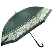日傘 長傘 婦人用 晴雨兼用 レモネード 47cm 手開き式 一級遮光 内側黒コーティング加工 UV99.9%カット UPF50+ グリーン 6695GR