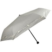 折りたたみ傘 婦人用 晴雨兼用 バレリーナキャット 50cm 手開き式 一級遮光 グレージュ 6706GY