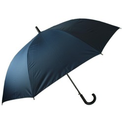 長傘 晴雨兼用 紳士 ラージサイズ無地 70cm ジャンプ式 一級遮光 内側黒コーティング加工 UV99.9％カット UPF50＋ 親骨グラスファイバー ネイビー 6730NV