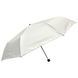 折りたたみ傘 晴雨兼用 ユニセックス ラージサイズ無地 60cm 手開き式 一級遮光 内側黒コーティング加工 UV99.9％カット UPF50＋ 強風対応 オフ白 6731OF