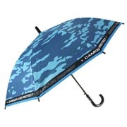 子供用傘 晴雨兼用 カモフラージュプロテクト 55cm ジャンプ式 一級遮光 ネイビー 6727NV