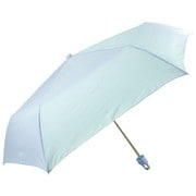 子供用折りたたみ傘 晴雨兼用 無地 55cm ジャンプ式 一級遮光 サックス 6714SC