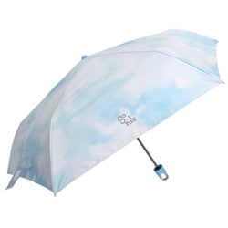 子供用折りたたみ傘 晴雨兼用 ミニ baby marbling（ベビーマーブリング） 55cm 手開き式 一級遮光 内側黒コーティング加工 UV99.9％カット UPF50＋ 強風対応 サックス 6715SC