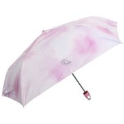 子供用折りたたみ傘 晴雨兼用 ベビーマーブリング 55cm 手開き式 一級遮光 パープル 6715PP