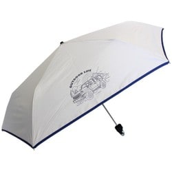 子供用折りたたみ傘 男児用 晴雨兼用 ミニ OUTDOOR LIFE（アウトドアライフ） 55cm 手開き式 一級遮光 内側黒コーティング加工 UV99.9％カット UPF50＋ オフ白 6681OF