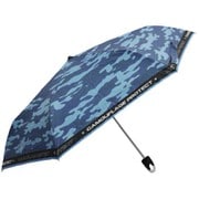 子供用折りたたみ傘 晴雨兼用 カモフラージュプロテクト 55cm 手開き式 一級遮光 ネイビー 6728NV