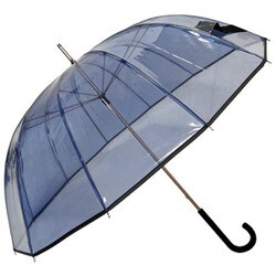 ビニール傘 無地・パイピングUNB 58cm 手開き式 12本骨 ネイビー 2123NV