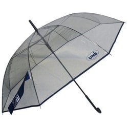 ビニール傘 無地・パイピング UNB 65cm ジャンプ式 グラスファイバー骨（親骨） グレー 3401GY