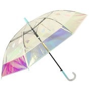 子供用傘 オーロラビニール切継ぎ ポップスハート 55cm ジャンプ式 1421