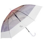 子供用傘 ビニール グラデーション切継ぎ 55cm ジャンプ式 ピンク 1418PK