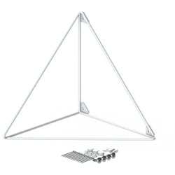 LABRICO ラブリコ 壁面収納 シェルフフレーム トライアングル L 1個入り 1×8材用 ホワイト WPW-68