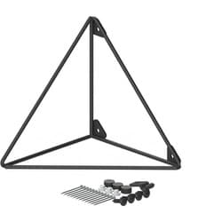 LABRICO ラブリコ 壁面収納 シェルフフレーム トライアングル M 1個入り 1×6材用 ブラック WPK-66