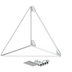 LABRICO ラブリコ 壁面収納 シェルフフレーム トライアングル M 1個入り 1×6材用 ホワイト WPW-66