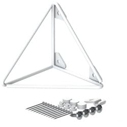 LABRICO ラブリコ 壁面収納 シェルフフレーム トライアングル S 1個入り 1×4材用 ホワイト WPW-64