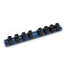 1/4SQ 8PC アルミレール ソケットホルダー150mm DNHB2-1508B