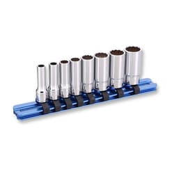 1/4SQ セミディープソケット12P8PCセット アルミH DNB2M08W/AH