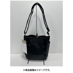 DF-1432 [合皮 縦型 ショルダーバッグ ブラック]