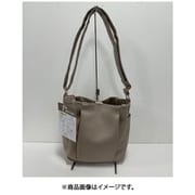 DF-1432 [合皮 縦型 ショルダーバッグ グレージュ]