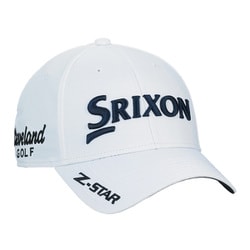 ゴルフキャップ メンズ SRIXON キャップ フリーサイズ（56～60cm） ベルト式 ホワイト/ネイビー SMH5150X