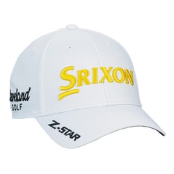 ゴルフキャップ メンズ SRIXON キャップ フリーサイズ（56～60cm） ベルト式 ホワイト/イエロー SMH5150X