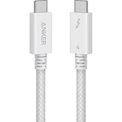 Anker Prime USB-C ＆ USB-C ケーブル Thunderbolt 4 （240W, 40Gbps） 1.0m ホワイト A84N0021