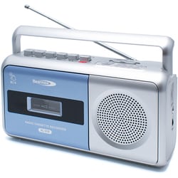 デジカ・ミニ ポータブル・ラジカセ AM/FM/ワイドFM対応 シルバー・ライトブルー RC-850