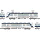337171 Nスケール 塗装済ディスプレイモデル 鉄道コレクション 南海電気鉄道2200系2230型（ありがとう2232編成・現行塗装） 2両セットC [鉄道模型]