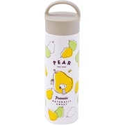 ダイレクト ステンレス ボトル 直飲み 水筒 スヌーピー ピーナッツ ファンシー グリーン 400ml 保冷 保温 軽量 広口 持ち手付き 氷止め付き 直径6.2×高さ22.5cm SBR 400BH