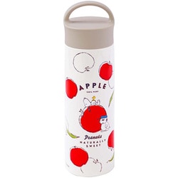 ダイレクト ステンレス ボトル 直飲み 水筒 スヌーピー ピーナッツ ファンシー レッド 400ml 保冷 保温 軽量 広口 持ち手付き 氷止め付き 直径6.2×高さ22.5cm SBR 400BH