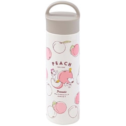 ダイレクト ステンレス ボトル 直飲み 水筒 スヌーピー ピーナッツ ファンシー ピンク 400ml 保冷 保温 軽量 広口 持ち手付き 氷止め付き 直径6.2×高さ22.5cm SBR 400BH