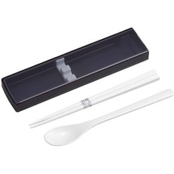 引フタコンビ 箸 スプーン 18cm 持ち運び静か 抗菌 食洗機対応 カームカラー ネイビー 幅19.1×奥行4.8×高さ1.8cm 日本製 CT-27