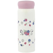 ダイレクト ステンレス ボトル 直飲み 水筒 スヌーピー PEANATUS ファンシー 480ml 保冷 保温 軽量 広口 氷止め付き ピンク 直径6.7×高さ19.5cm SBR-480B