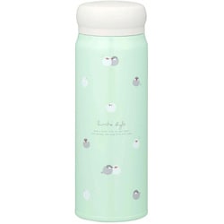 ダイレクト ステンレス ボトル 直飲み 水筒 文鳥 480ml 保冷 保温 軽量 広口 氷止め付き 直径6.7×高さ19.5cm SBR-480B