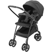 A型ベビーカー 両対面式 LUXUNA Cushion AH(ラクーナ クッション AH) 対象月齢:生後1カ月~36カ月 体重15kg以下 オート4輪 イージーベルト搭載 片手開閉 ブラック BK 2217051