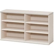 エースラック カラーラック 幅116.5×奥行31×高さ60cm ライトナチュラル NC6012 LN