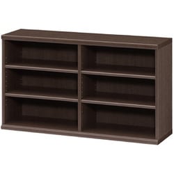 エースラック カラーラック 幅116.5×奥行31×高さ60cm ダークブラウン NC6012 DB