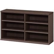 エースラック カラーラック 幅116.5×奥行31×高さ60cm ダークブラウン NC6012 DB
