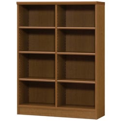 エースラック カラーラック 幅86.5×奥行31×高さ117cm ブラウン NC1290 BR
