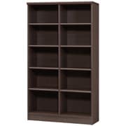エースラック カラーラック 幅86.5×奥行31×高さ149.9cm ダークブラウン NC1590 DB