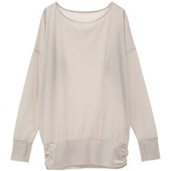 ライトプライム長袖プルオーバー レディース フィットネス ヨガ シャツ エクリュ（01） サイズ0（S-Mサイズ） B1943TUB003