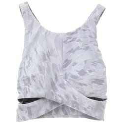 Fade Leopardプリントショートトップス レディース 水陸両用 フィットネス ヨガ パット付きシャツ ライトグレー（01） サイズ0（S-Mサイズ） B1943JUB026