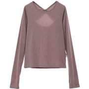 ライトプライムバックシャンロングスリーブプルオーバー レディース フィットネス ヨガ シャツ ピンク(01) サイズ1(M-Lサイズ) B1943JUB016