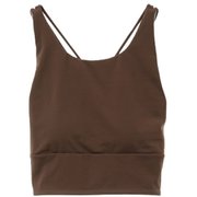 YOGA FITショートトップ レディース 水陸両用 フィットネス ヨガ パット付きシャツ ブラウン(06) サイズ0(S-Mサイズ) B1941TUB004