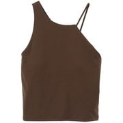 YOGA FITアシメミドルトップス レディース 水陸両用 フィットネス ヨガ パット付きシャツ ブラウン(06) サイズ1(M-Lサイズ) B1941TUB005